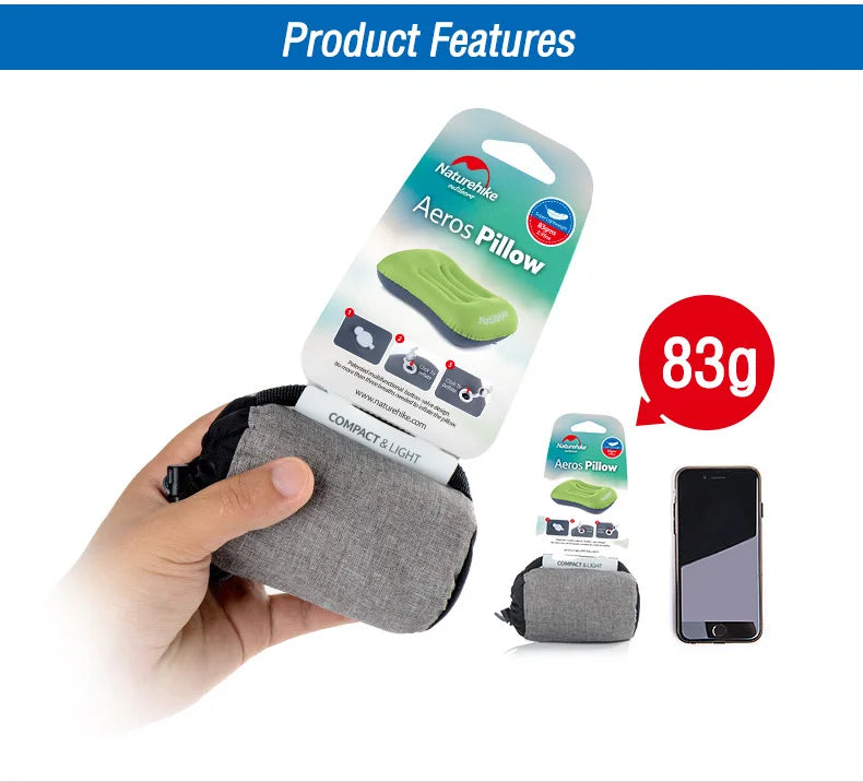 כרית 83 גרם מתנפחת שלל צבעים naturehike